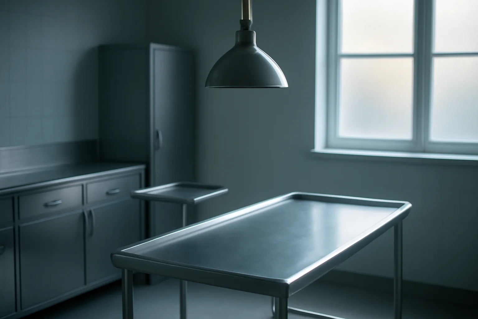 Empty clinical exam room representing the lack of a legal retatrutide peptide company
